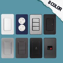 경성 디아트 모던 전기 전등 인테리어 욕실 콘센트 스위치 커버 교체 설치 맹커버 메탈그레이 다크네이비 메탈실버 매트블랙, 35.디아트 바나나잭 2구