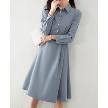 KL collection 여성 버튼포인트 오피스룩 원피스