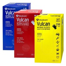 메디컴 다용도 볼칸 니트릴장갑 150장, S소형, 소(S), 1개
