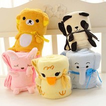 동물모양 애니멀 무릎담요 미니사이즈