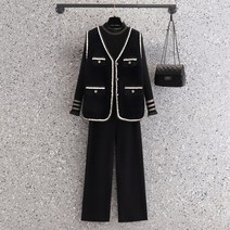 빅사이즈 코디세트 여성복 가을 통통 날씬해 보이는 패션 -102626