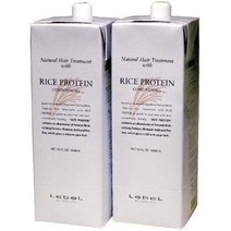 일본직발송 6. 트리에 【X2개 세트】 루벨 내츄럴 헤어 트리트먼트 위즈 RP (라이스 단백질) 1600ML 리필, One Size, One Color