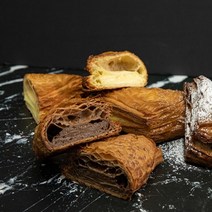 마리네빵공장 초콜릿 크림 페스츄리 냉동 생지 빵납품 에어프라이어 만들기 반죽 수제 120g, 120g x 6개입