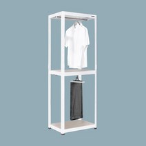 레마하우스 슈랙 행거 3단 2행거 600 x 400 x 1800 mm, 블랙