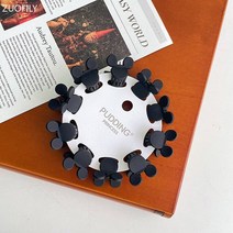 최신 10pcs 럭셔리 매트 플라스틱 미니 머리 클로 크랩 아기 Gilrs 달콤한 모자 쓰고 있죠, 10 BKMouse