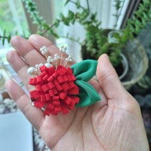 블링블링 앤하우스 집게핀겸용 어버이날 스승의날 카네이션 브로치 브롯찌