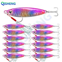 [QISHENG] 배스루어 반짝이 메탈지그 13개입/세트, WCLS-1#, 15g