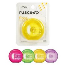 GC ruscello floss 루셀로치실 30m x 4개, (레드+그린+엘로우+퍼플)