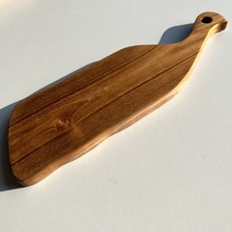 댈드 원목도마 플레이팅도마 티크 나무 우드도마 핸들 손잡이 도마 1개