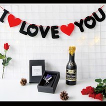 알러뷰 하트 가랜드 I love you 하트 생일파티 가랜드