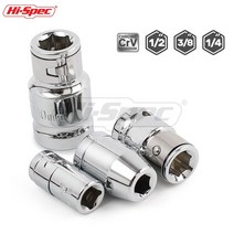 Hi Spec 14 38 12 래칫 소켓 어댑터 범용 소켓 세트 육각 비트 어댑터 변환기 Multitools 토크 렌치 도구 세트, 02 3 8x6.3mm