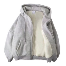 남녀 빅사이즈 후드점퍼 안감기모 고등학생 청소년 교복위 따뜻한집업 도톰한자켓 모자달린점퍼