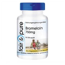 페어 퓨어 엔자임 브로멜라인 750Mg 노 마그네슘 Fair Pure Bromelain No Pd. 90정