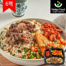 [디자인푸드]맛남주의 맛난식탁도시락 버섯불고기덮밥&피자오믈렛 6팩/12팩/18팩/24팩 냉동도시락, 6팩