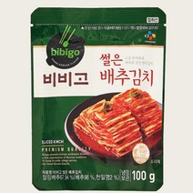 CJ더마켓 집반찬 집밥 가정식 자취템 탑티어 비비고 썰은배추김치 배추 총각 열무 국산 업소용 김치 100G 5개, 21세트