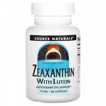 소스내추럴스 아이허브 제아잔틴 루테인 10mg 60캡슐 지아잔틴