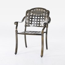 AKA-811 알루미늄 주물의자, 골드브라운_방석무