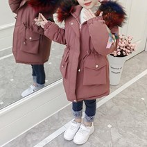로즈드림 KB 봄신상간절기신제품키즈룩털후드사파리롱패딩유행 Enzsrk