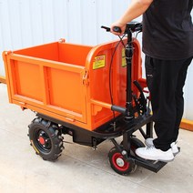 농업용 건설 현장 미니 덤프트럭 운반 전동차, 업그레이드모델서서밀수있는3개의도어(두께3.0)