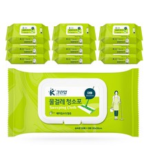 크린업 물걸레 청소포 대형 30매, 10개