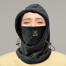 겨울용 기모 후드 넥워머 방한모자 후드워머 넥게이터, 블랙