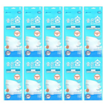 JW중외제약 좋은숨 KF94 마스크 10매 국내 제약회사 유통제품, 1매입, 80매, 화이트
