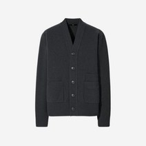 유니클로 +J 프리미엄 램스울 브이넥 가디건 그레이 - 국내판 Uniqlo +J Premium Lambswool V-Neck Cardigan Grey - KR Sizing l l
