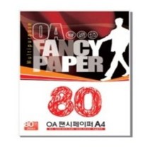 두성/OA팬시페이퍼 80g A4/OA용지 색상지, Q03형광오렌지