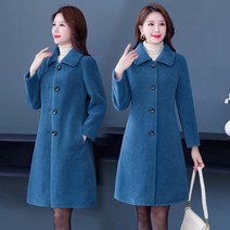 롱타입 모피 여성 양벨벳 미들 가을 겨울 램스울 에코퍼코트