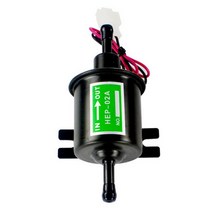OYOTE HEP-02A 가스 디젤 가솔린 인라인 저압 2V 탁상용 연료 펌프 기화기 오토바이 ATV, 01 Black
