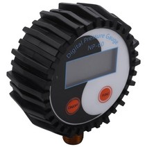 매니폴드 게이지 압력 Digital Vacuum Pressure Gauge Hydraulic Air Compression Barometer Range 3 PSI 1.4MPA, [01] Black