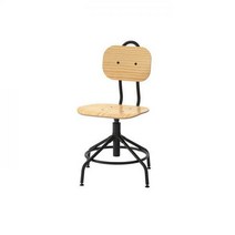 이케아 KULLABERG 높이조절 회전의자, 우드_903.203.42