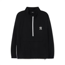 베이직 미디움 로고 아노락 NY Black
