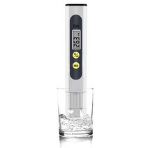 염도계 염도측정기 가정용 업소용 염도측정 디지털 수질 순도 필터 tds 미터 lcd 용, 흰색 tds 미터