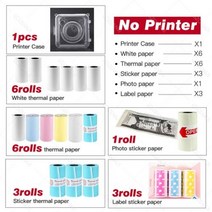 고주파실링기 5730mm 화이트 컬러 감열지 라벨 스티커 용지 203 304 인치 당 점 A6 A8 Peripage 사진 미니 포켓 블루투스 프린터, [11] Big Paper Package