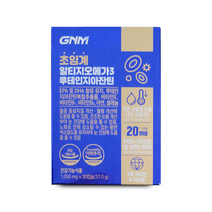 GNM 7중 복합기능성 저온 초임계 rTG 알티지오메가3 루테인지아잔틴 1050mg X 30캡슐, 1박스