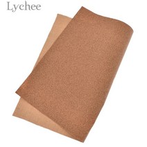 가죽 원단 인조가죽 가죽공예 자투리 부드러운 lychee life 29x21cm a4 빈티지 부드러운 코르크 패브릭 의류 핸드백 합성 가죽 diy 봉제 재료, 1