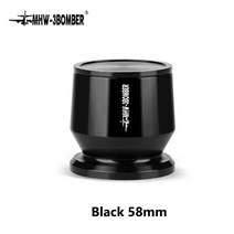 도구 EK43 용 알루미늄 58mm 에스프레소 파우더 피커 수신기 그라인더 브루잉 볼 컵 커피 탬퍼 바리스타 도, 01 Black_01 58mm