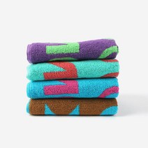 엑시옴 스포츠타월 중형 솔레니 4가지색상 탁구용품, 네온X브라운