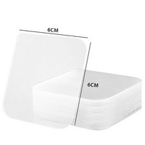 방열테이프 단열 내열 보호 강력 50 pcs 투명 양면 테이프 나노 매직 테이프 성 방수 벽 스티커 홈 개선 방지 테이프, 60x60mm, 50개