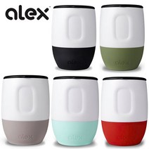 알렉스 보온보냉 텀블러 12온스(355ml) 화이트, 올리브