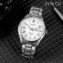 세이코알바 남성 요일 날짜 베이직 메탈시계 AV3053X1