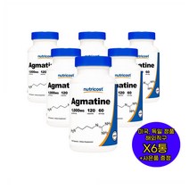 Nutricost 아그마틴 1000mg 120정 X6통 뉴트리코스트 Agmatine 미국 직구 사은품 추가증정