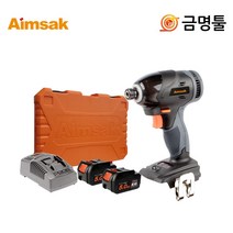 아임삭 BL18M605 충전임팩드라이버 18V 5.0AH 2팩 BL모터 3단속도조절, 1개