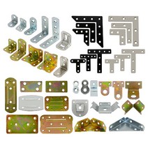 스텐 꺽쇠 ㄱ자경첩 코너철 평철 코너 직각 브라켓 연결철물 보강 피스 나사, 철코너철모음, 19_코너브라켓 포밍-4개입