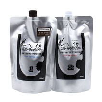 [뉴겐] 금송 이카보쿠쥬우 헤어컬러 1.2제 500ml 오징어먹물/새치, 1세트, 다크브라운