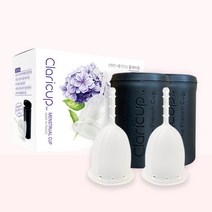 여의사가 만든 안전한 클레리컵 생리컵 소형 2개입 소독 보관 케이스포함 프랑스 직수입, 단품