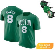WALKER 8 켐바워커 NBA 반팔 티 셔츠 랜덤마스크 증정 보스턴 셀틱스 빅사이즈 농구 스웻 슈팅 져지 저지