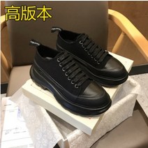 여성 하이탑 스니커즈 캔버스 레이스업 벨크로 통굽 키높이 여자스니커즈 운동화 키높이 부츠 인박카015
