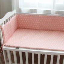 가드침대 침대 범퍼가드 헤드보드 아기 침대 코튼 세탁 가능 동물 프린트 유아용 요람 보호대 신생아 범퍼, 03 C